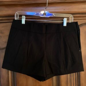 J Crew Black Pleated Shorts